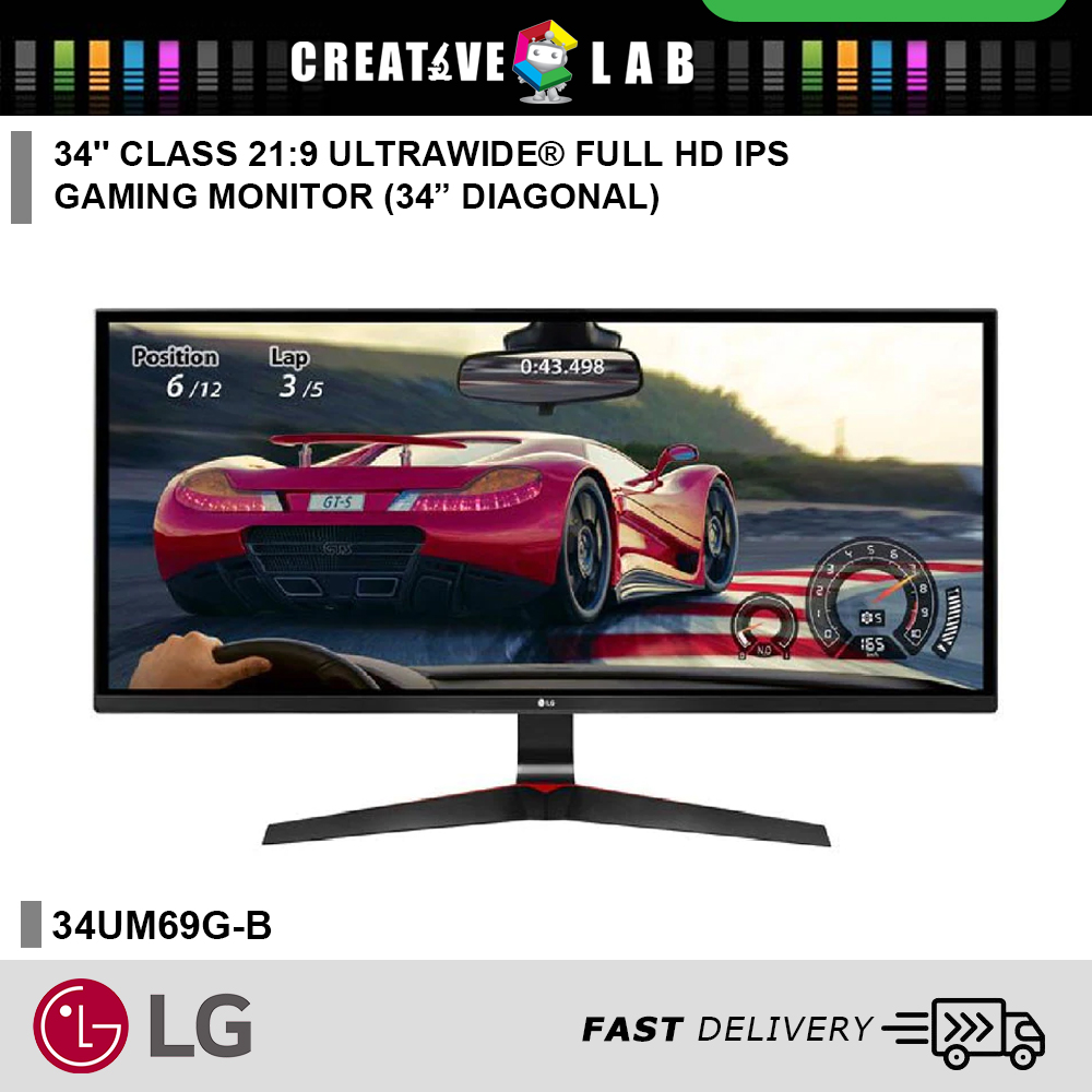 MONITOR LG 34'' Monitor 34UM69G-B Class 
