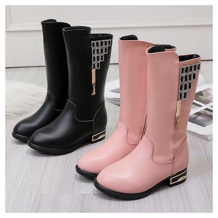 Korean Best Quality Kids Boots Girls Wellingtons Shoes Girls High Tops Shoes Lazada Ph