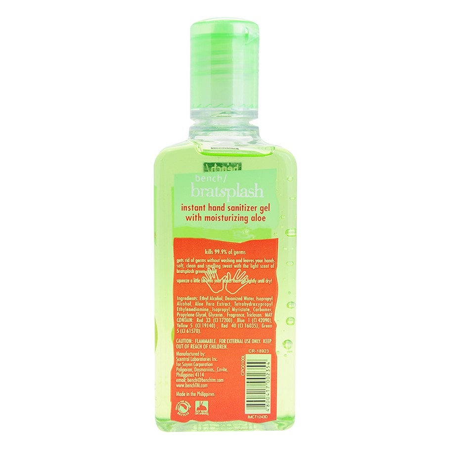 BENCH/ Bratsplash Hand Sanitizer Green Apple 100ml | Lazada PH