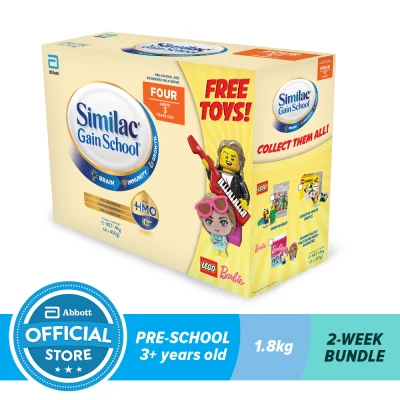 Similac Gainschool HMO 1.8KG For Kids Above 3 Years Old with Free Toys