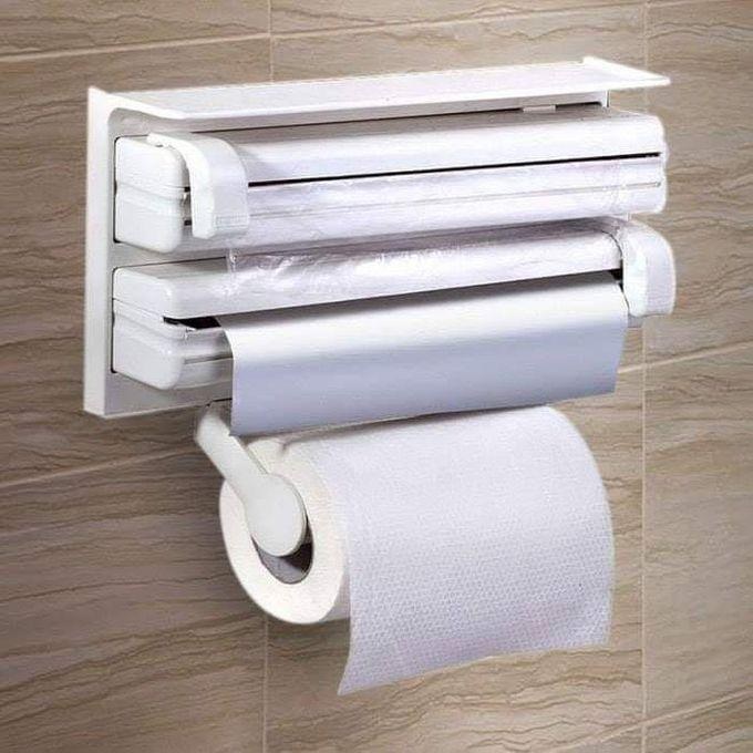 Kitchen Triple Paper Roll Dispenser & Holder for Kitchen Tissue Paper