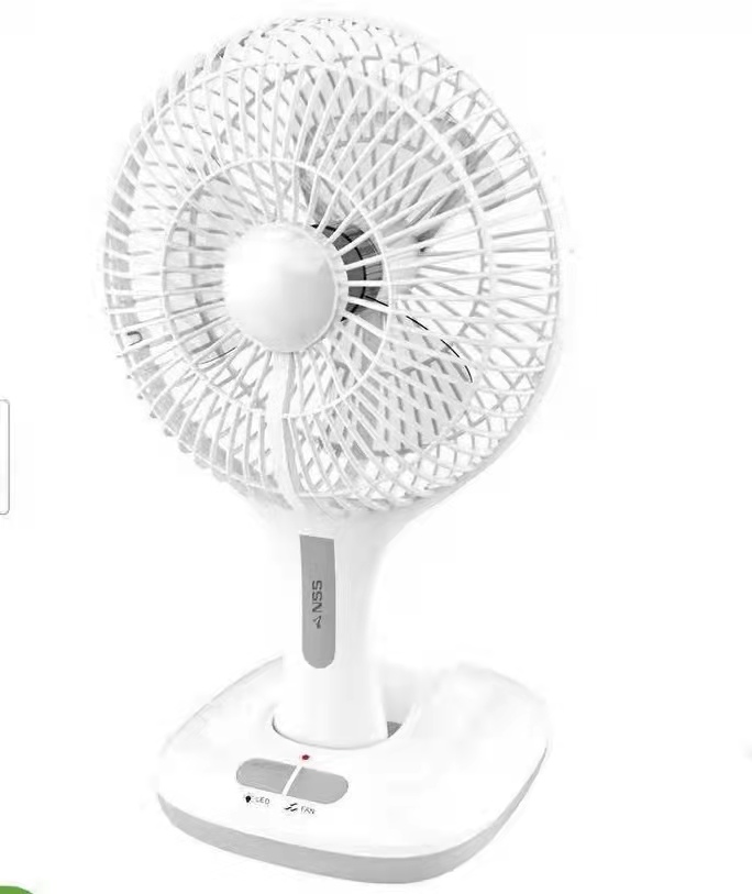 Rechargeable Electric Fan LED Light Folding Small Fan Stand Fan