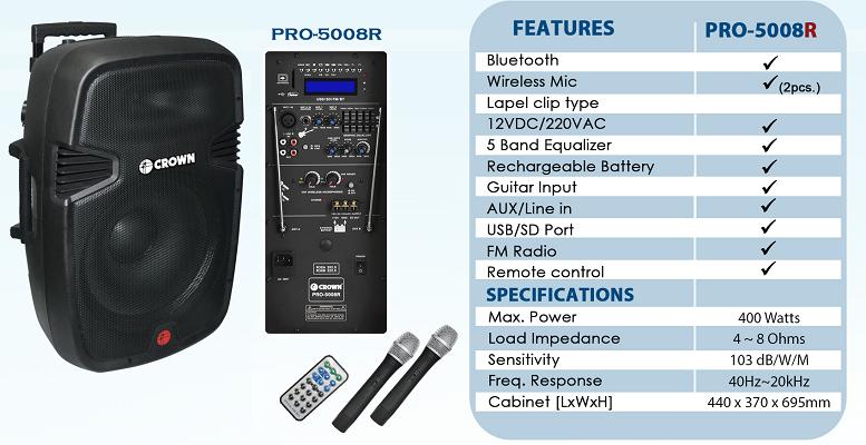 crown portable speaker price