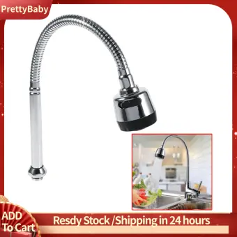 Prettybaby 1x 304 Stainless Steel Swivel Spout Kitchen Sink Faucet