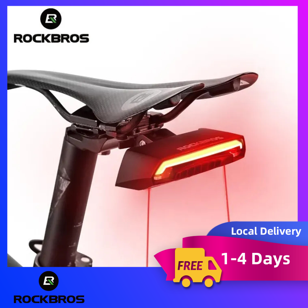 Local Delivery】ROCKBROS Bike Turn Signal Light Waterproof Smart