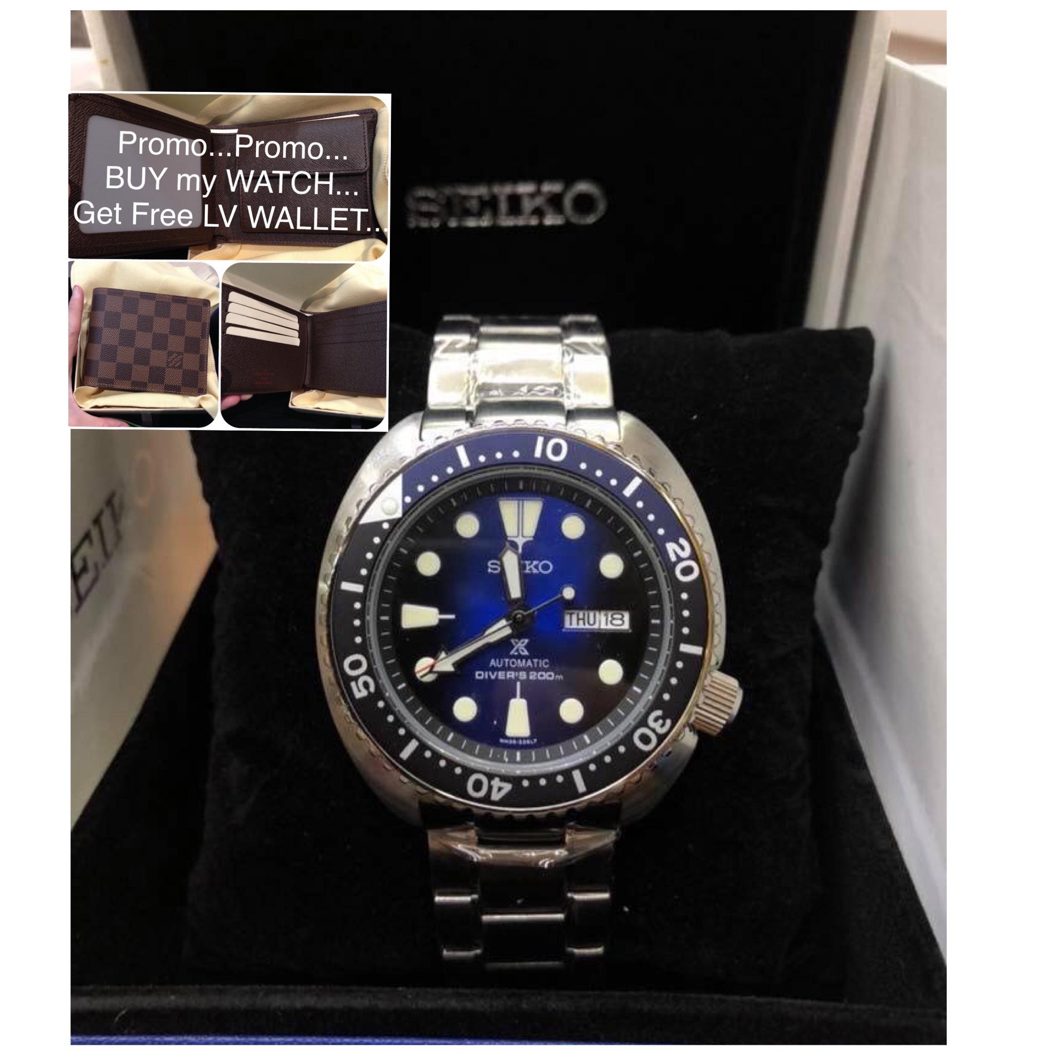 SEIKO Prospex TURTLE SRPC25J1 DEEP BLUE BATMAN Automatic Diver Watch |  Lazada PH