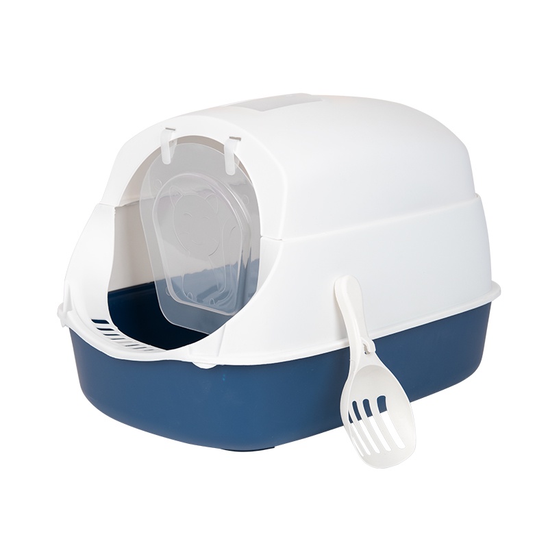 cat liter sand Pet Cat Litter Box Large with Scooper Fully Enclosed Cat Toilet Pet Supplies
