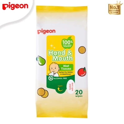 Pigeon Hand and Mouth Wet Tissue 20 sheets