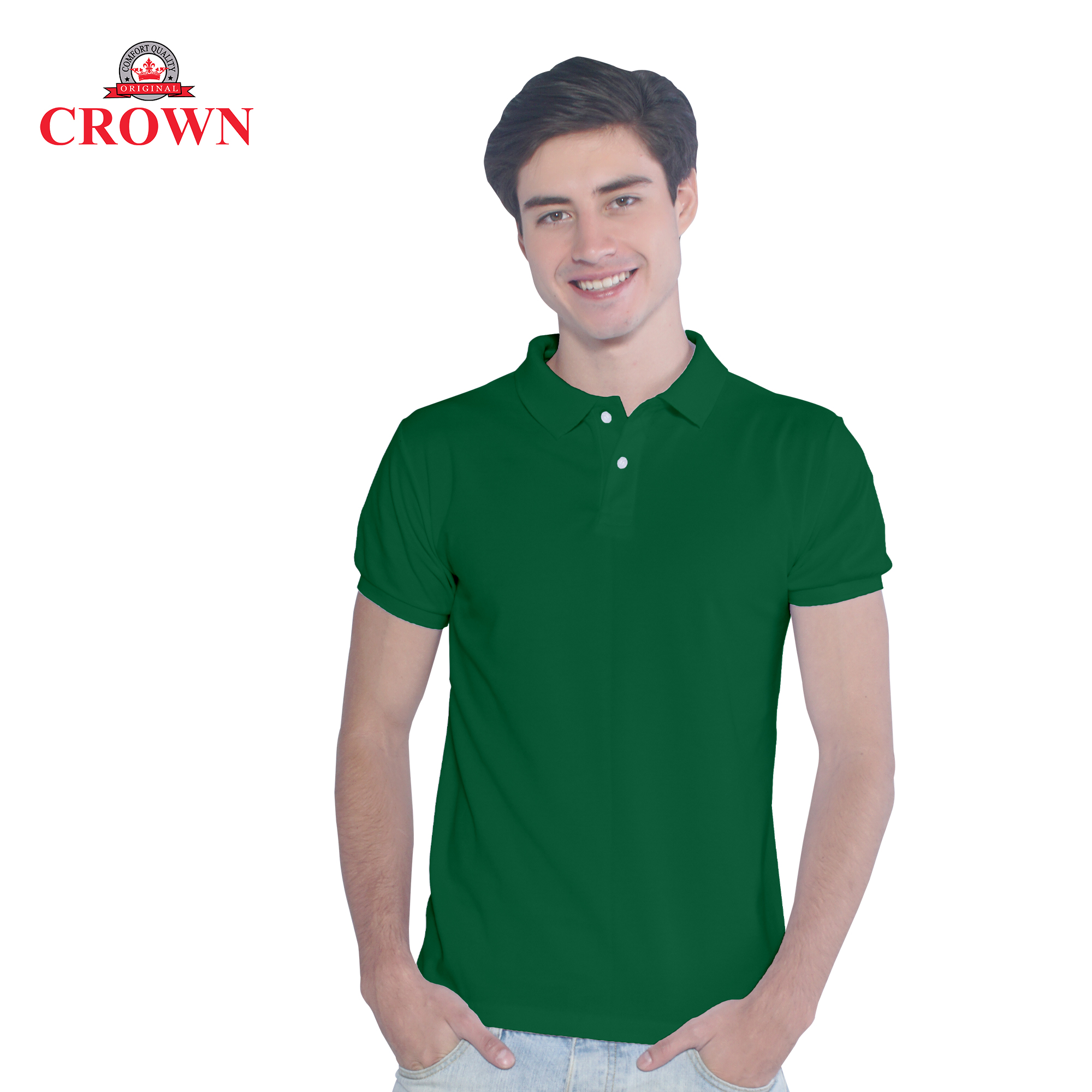 emerald green polo shirt