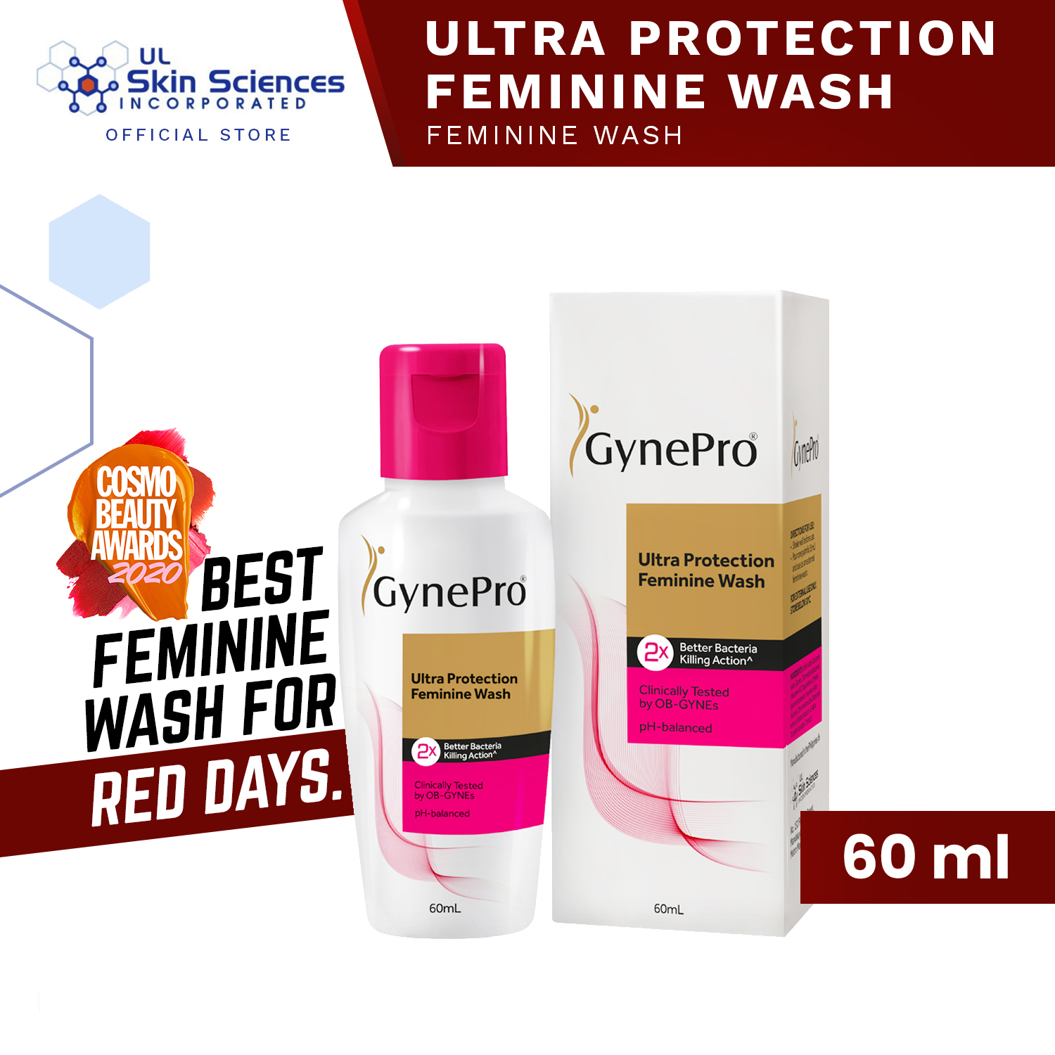 GynePro Ultra Protection Feminine Wash (60ml) Lazada PH