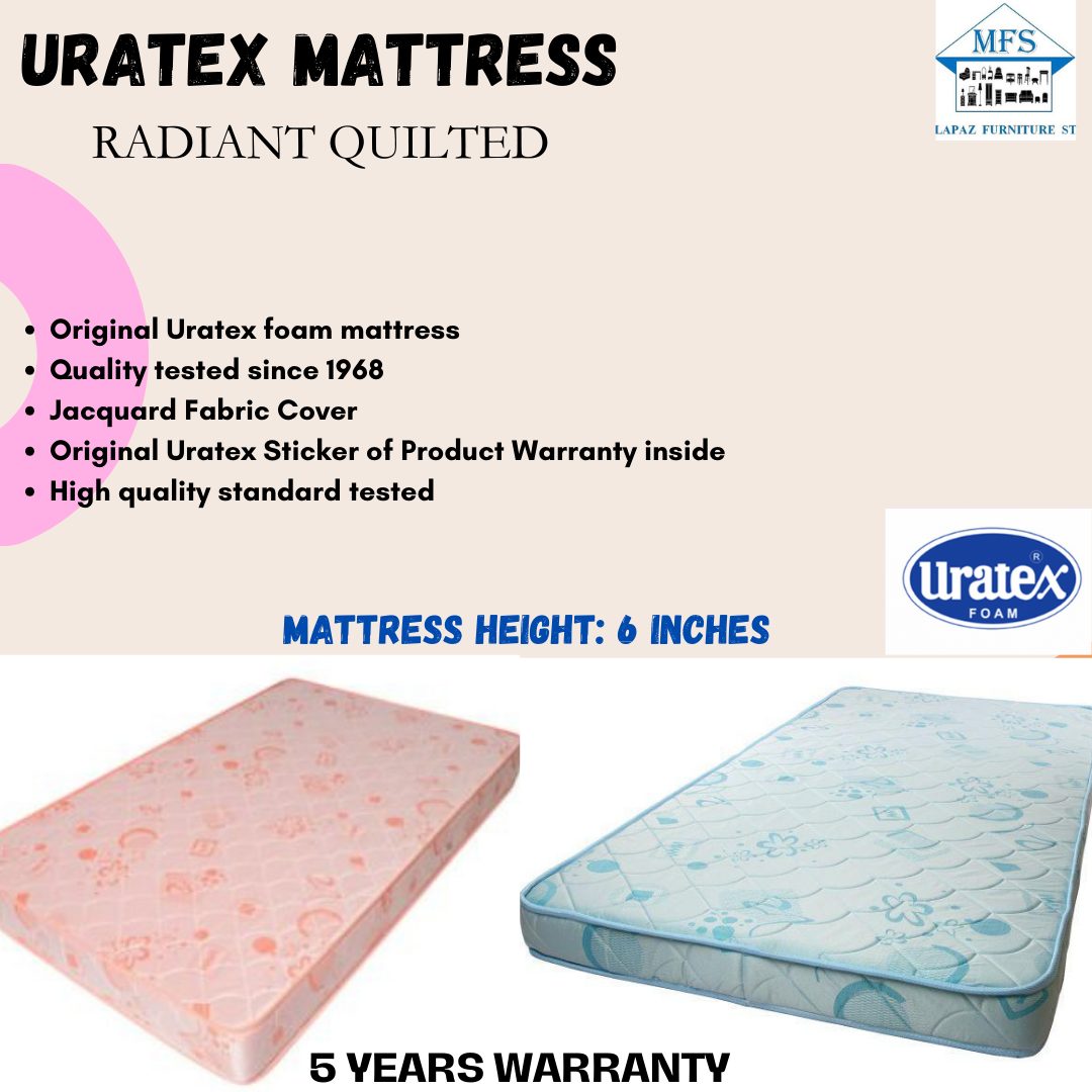 Uratex Radiant Quilted Mattress 4x54x75 Lazada PH