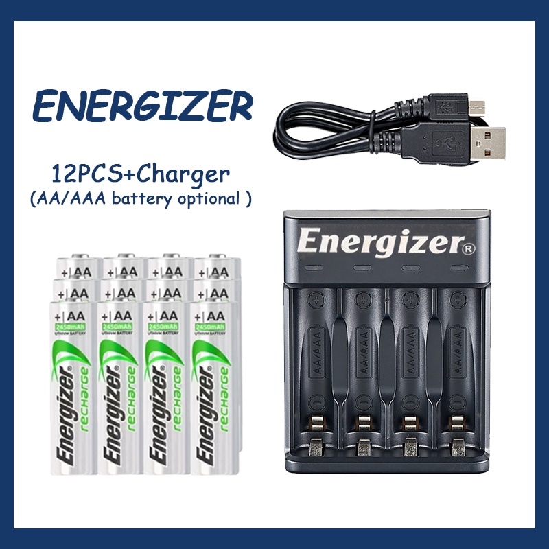 Energizer 904U aa/aaa 1.2VNi Mh 4slot battery charger fully charged