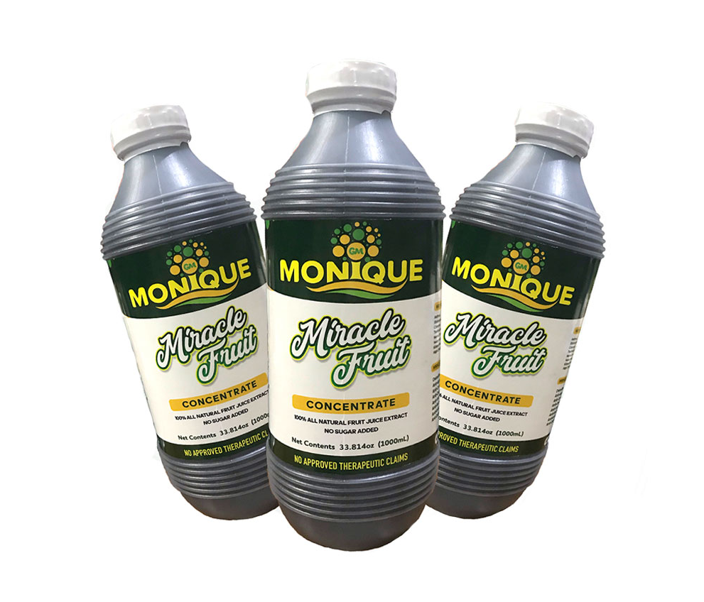 AUTHENTIC 100 ALL NATURAL (3 bottles 1000ml) Monique Miracle Fruit