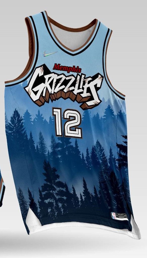 MEMPHIS 08 FOREST MORANT FREE CUSTOMIZE OF NAME AND NUMBER ONLY full  sublimation high quality fabrics basketball jersey