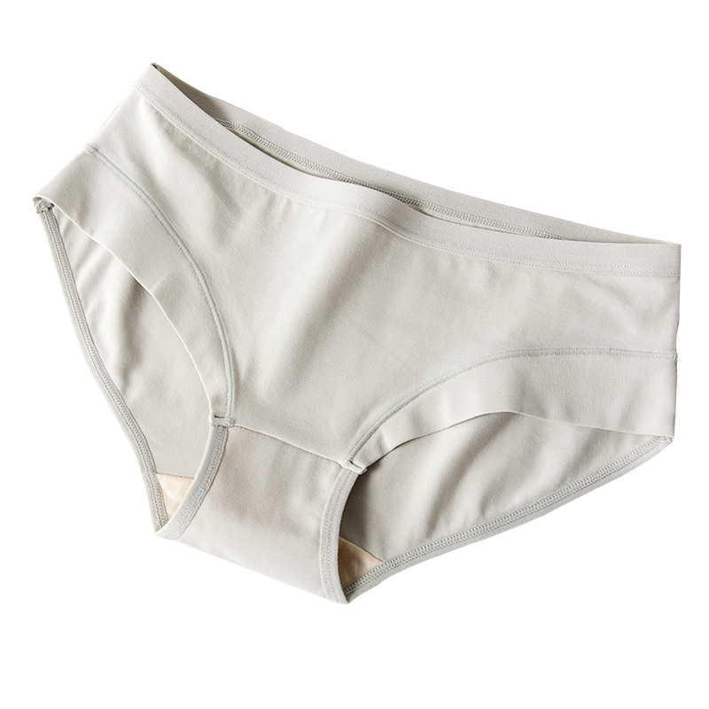 Women's Panties Plus Size Pure Cotton Mid-Waist No Trace Simple Breathable  Briefs For Women