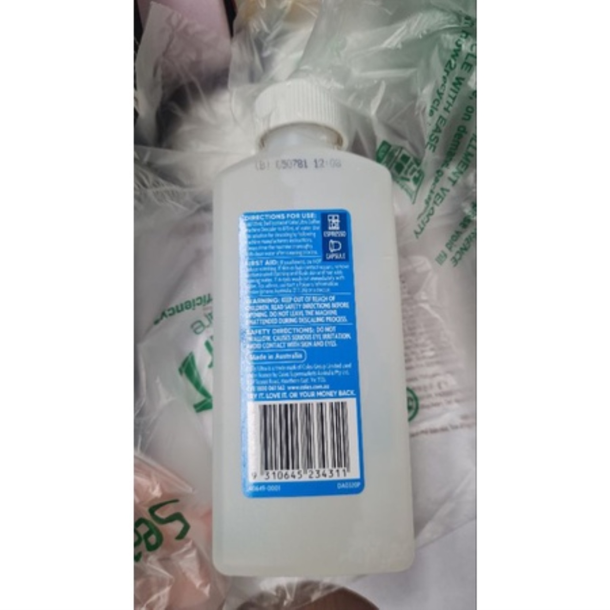 Coles Ultra Coffee Machine Descaler 2 USES (Made in Australia) for