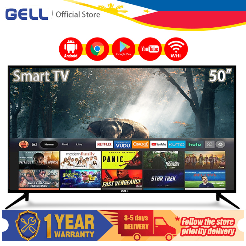 Gell Smart Tv 50 Inches Android Led Tv Flat Screen Full Hd Television