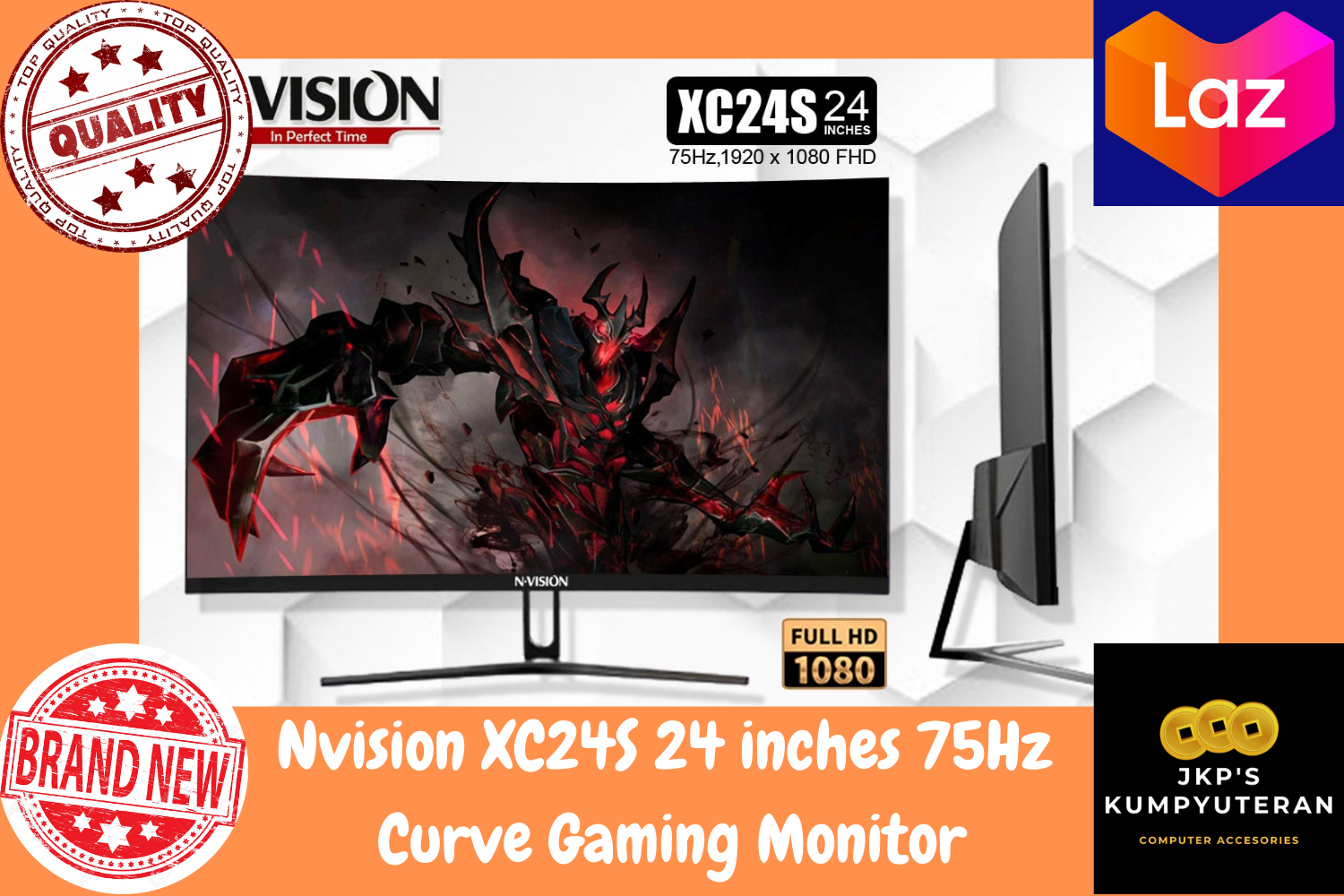 24 inches 75 Hz Curved Gaming Monitor 
