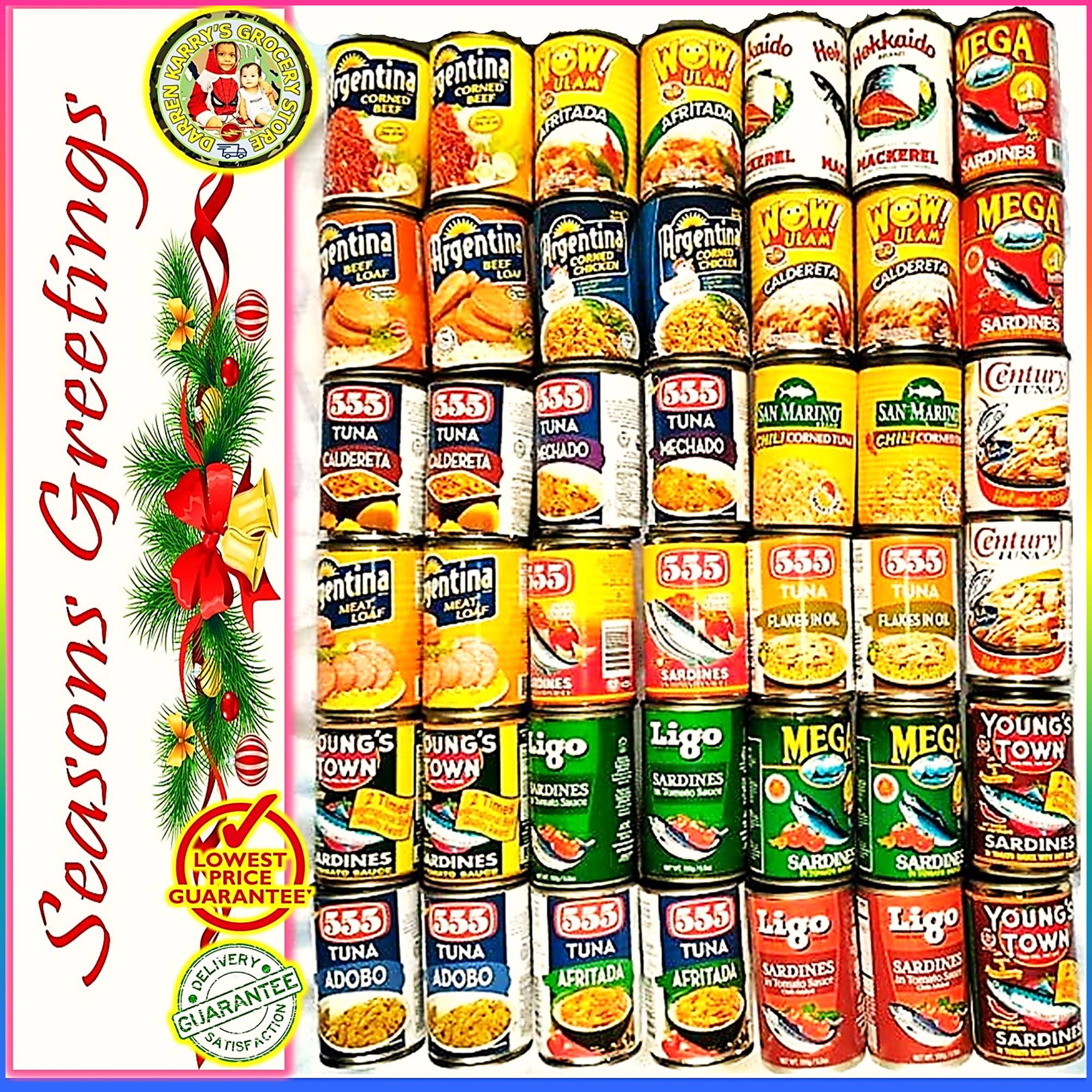 New Year Gift ** 42 Canned Goods * Mega Ligo Young's Town Sardines 555