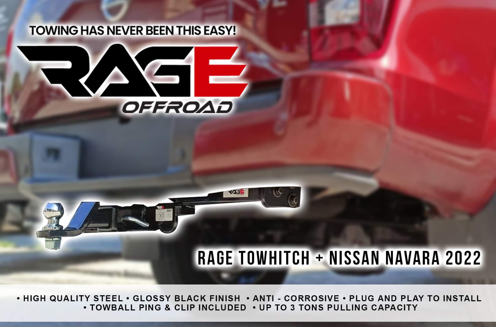 Tow Hitch Navara NP300 20162022 / RAGE OFFROAD / Tow Hitch Receiver
