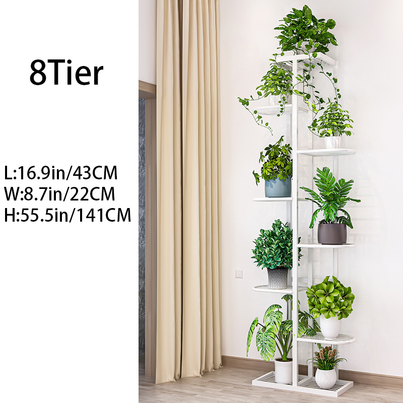 6 Tiers Plant Rack Display Shelf Plant Stand Indoor Outdoor Yard Garden