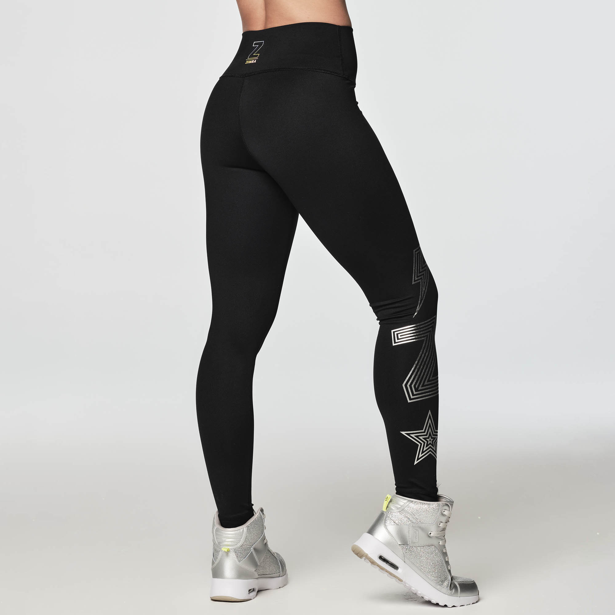 ZUMBA GLOW WITH THE FLOW HIGH WAISTED ANKLE LEGGINGS