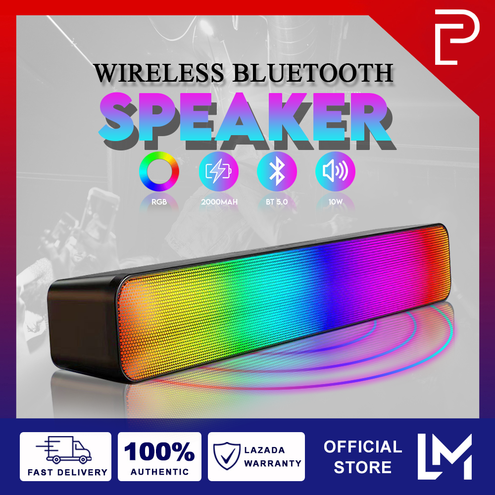 Popcorn RGB Bluetooth 5.0 Wireless Speaker HiFi Sound Gaming Portable