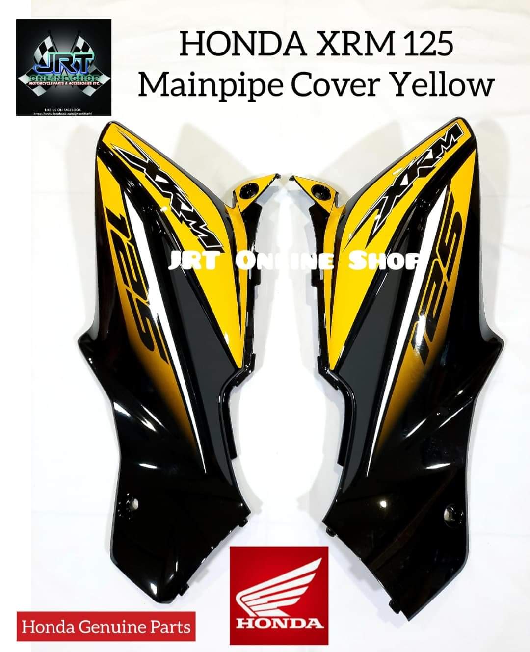 Honda XRM 125 Mainpipe Cover Set Yellow Lazada PH