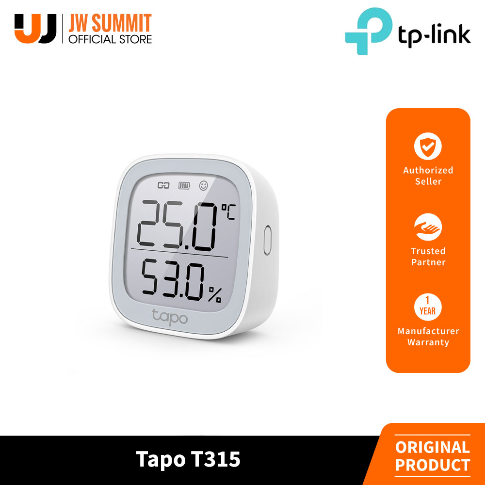 TP-Link Tapo T315 Real-Time Accurate Monitoring Smart Temperature Humidity  Monitor (HUB REQUIRED)