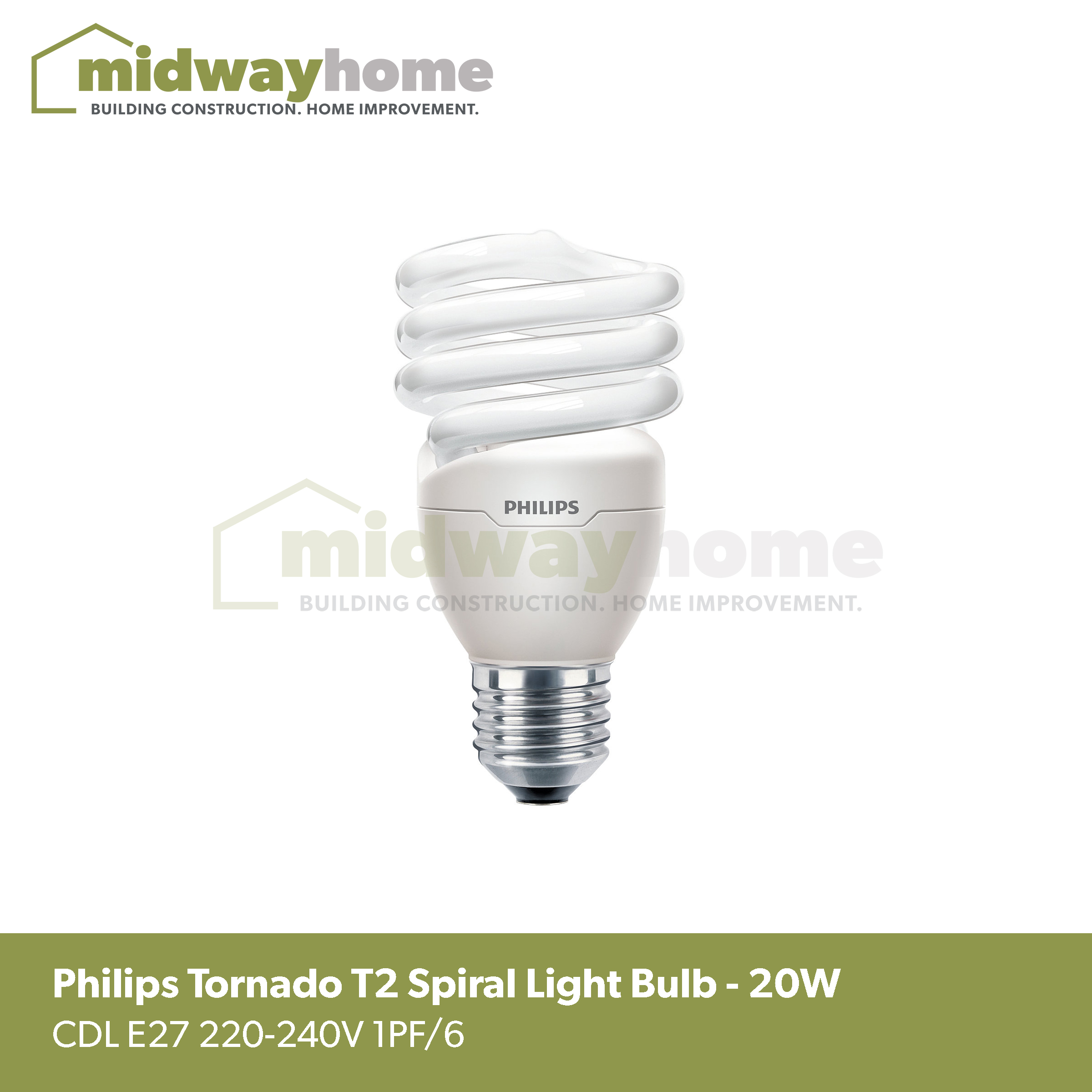 Machtig bezig Lijkenhuis Philips Tornado T2 Spiral Light Bulb - 20W | Lazada PH