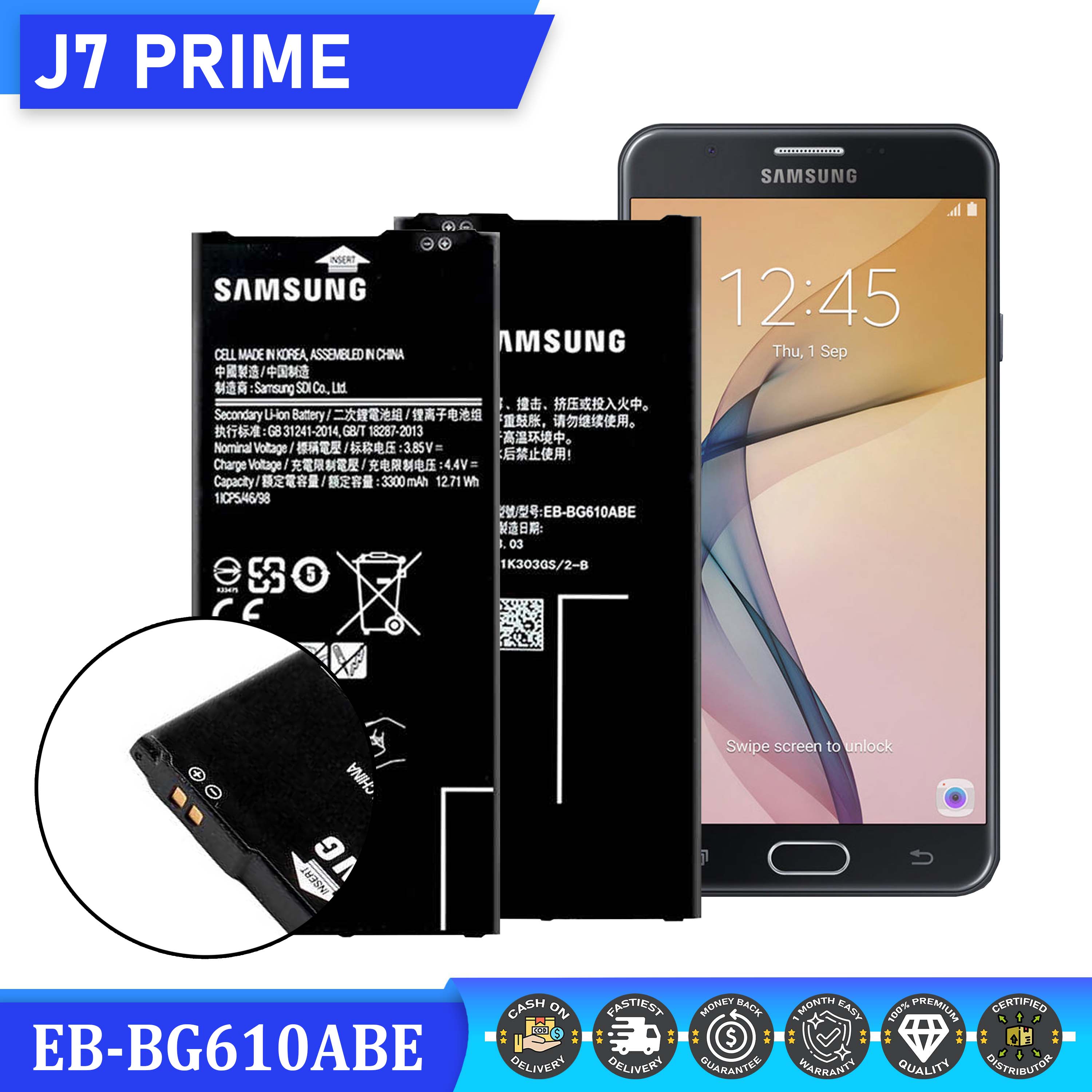 Battery Price Samsung Galaxy J7 Prime Battery Mah 3300 Mah Samsung