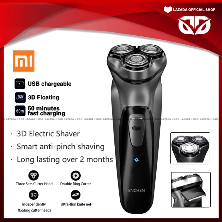 electric razor with beard trimmer