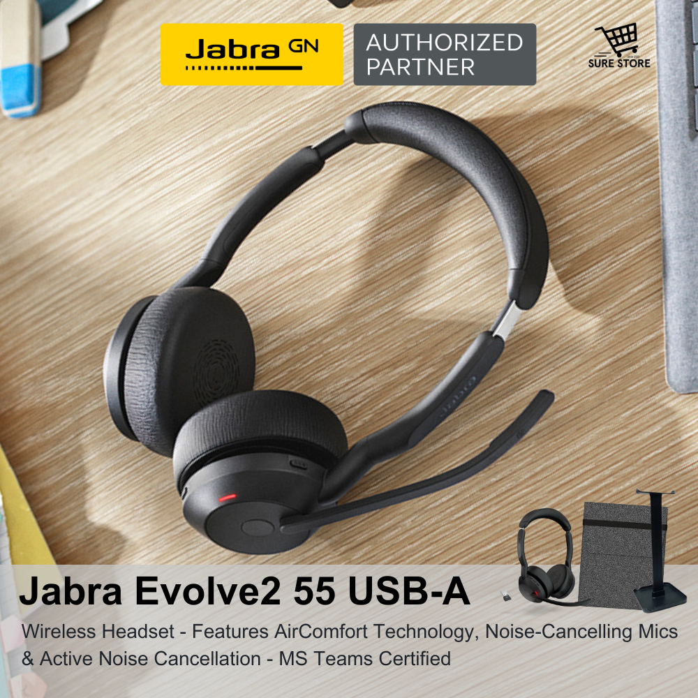 新品) Jabra Evolve2 55 MS スタンド付 新品) Jabra Evolve2 55 MS スタンド付