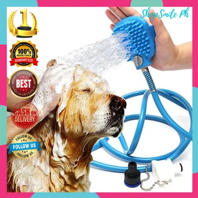 Japan Original 100% Quality PET BATHING TOOL SCRUBBER AND WATER SPRAYER HOSE, 2021 PET CLEANING HOSE SPRAYER, Pet Shower Hose Bathing Tool, Dog Bath Brush - Best Pet Bathing Tool for Dogs – Soft Silicone Bristles Give Pet Dog & Cat Gentle Massage