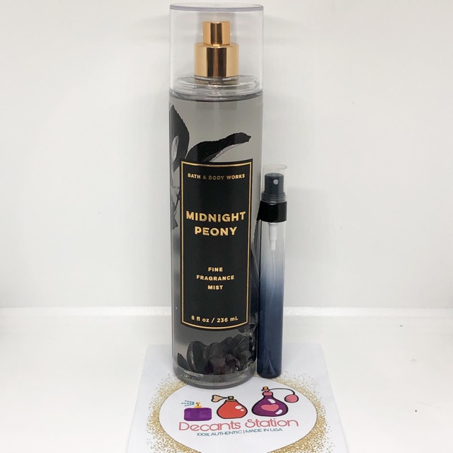 TRIAL SIZE! Authentic Bath & Body Works Midnight Peony Fine Fragrance