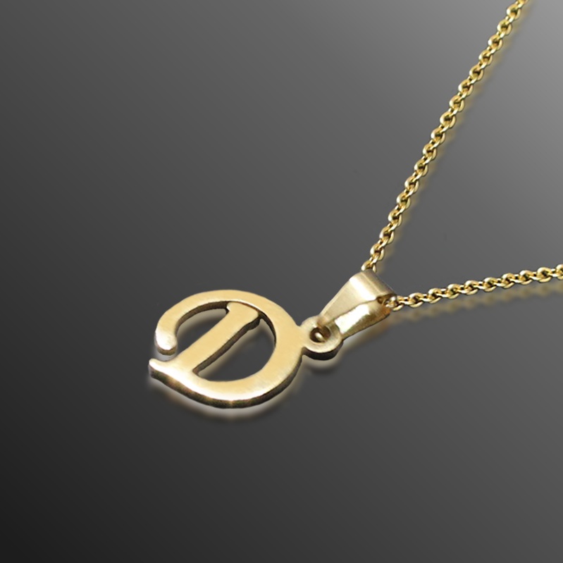Stainless Steel Stylish Initial Letter 