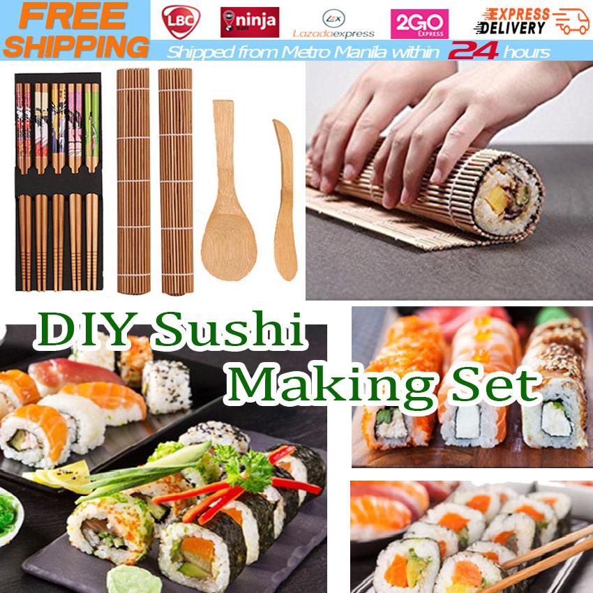 Wishome DIY 10 In 1 Manual Sushi Maker Kit 10pcs Rice Roll Mold Kitchen Chef  Set Mould Roller Cutter Sushi Making Tools - Buy Wishome DIY 10 In 1 Manual Sushi  Maker