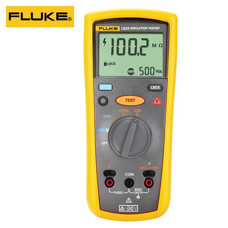 FLUKE 1503 Handheld High Precision 2500V High Voltage Insulation Tester ...