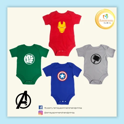 Amayson AVENGERS Onesies for baby