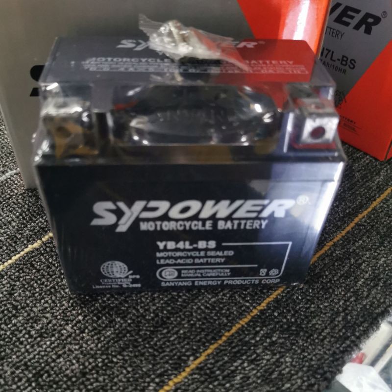 sypower 12v battery motorcycle 4L .5L.7A.7L.9A.9L Lazada PH
