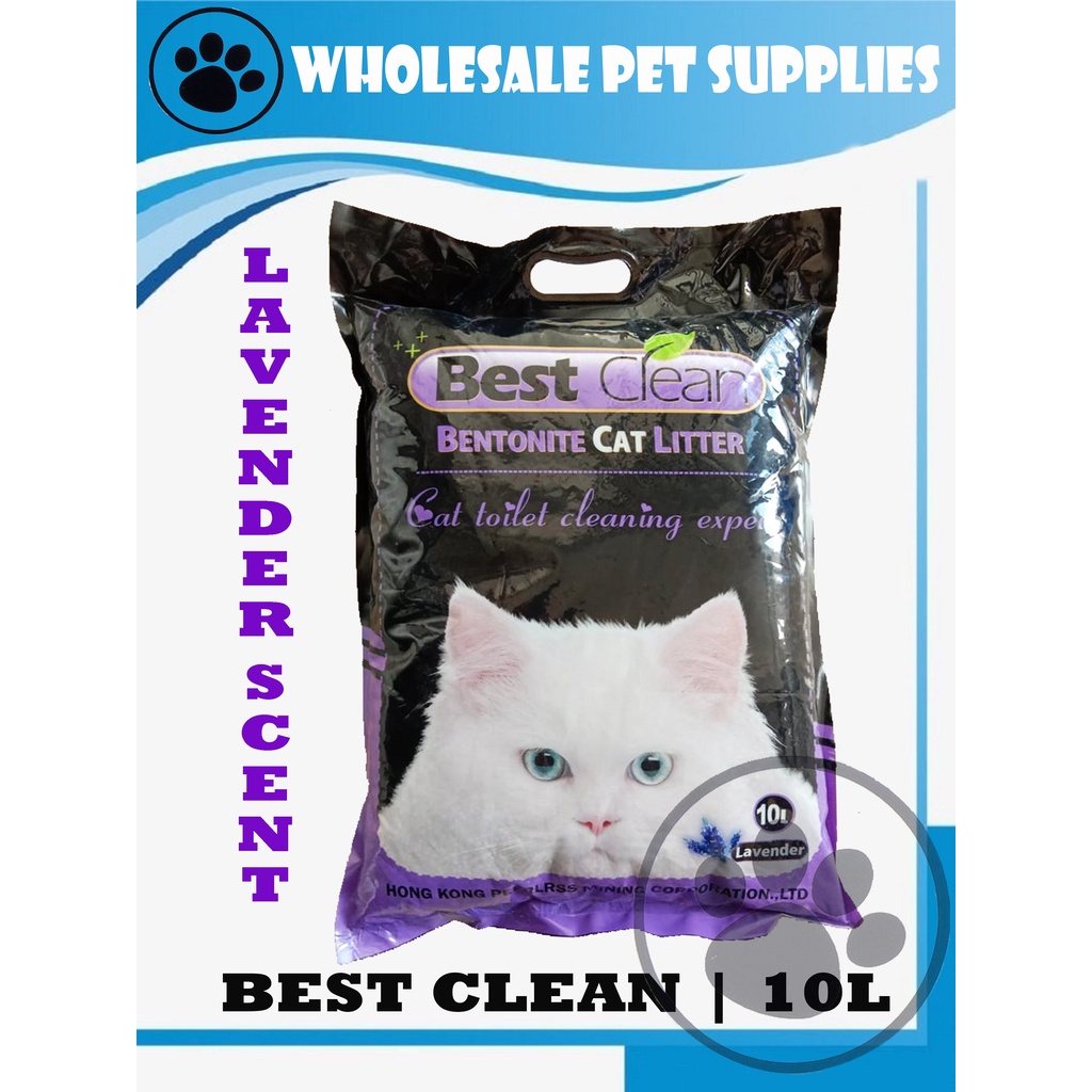 BEST CLEAN Bentonite Cat Litter (LAVENDER) 10L Lazada PH