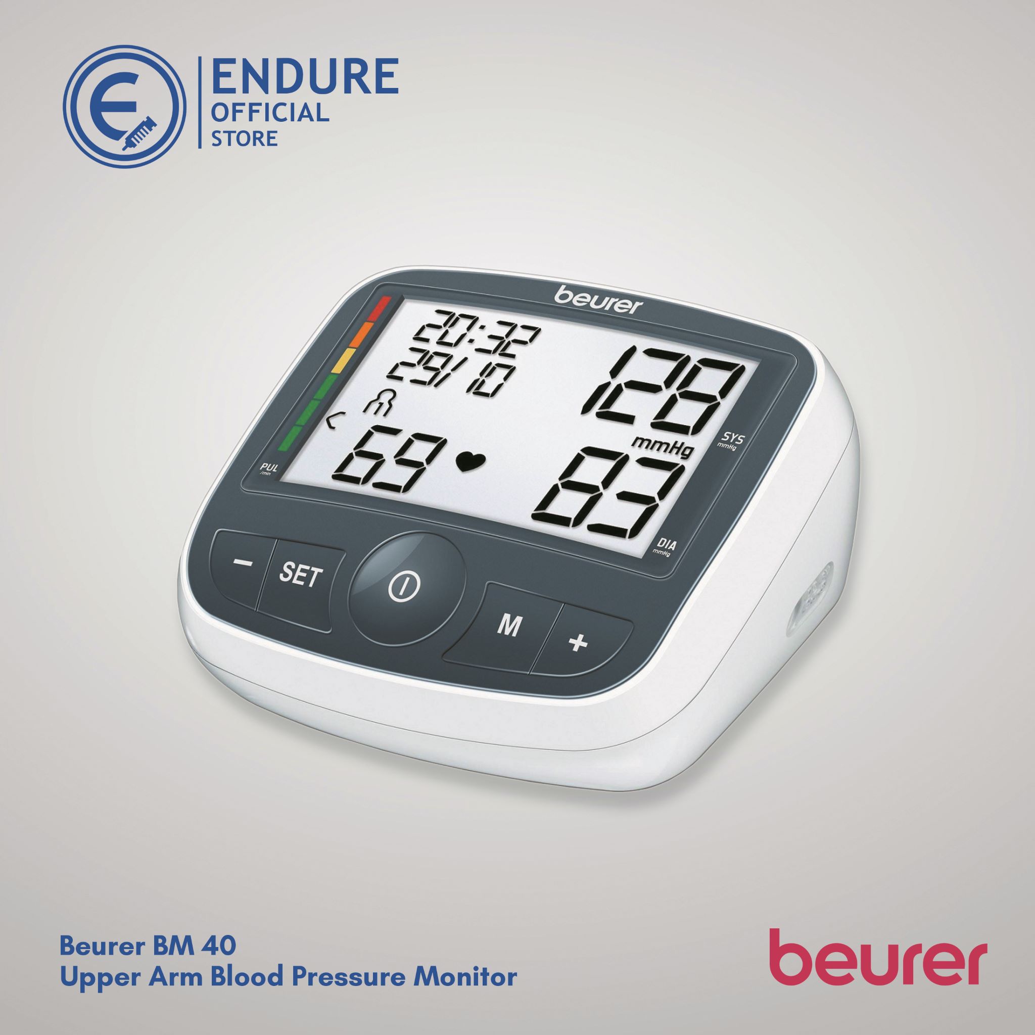 Beurer BM 40 Upper Arm Blood Pressure Monitor with Adaptor (On Pack