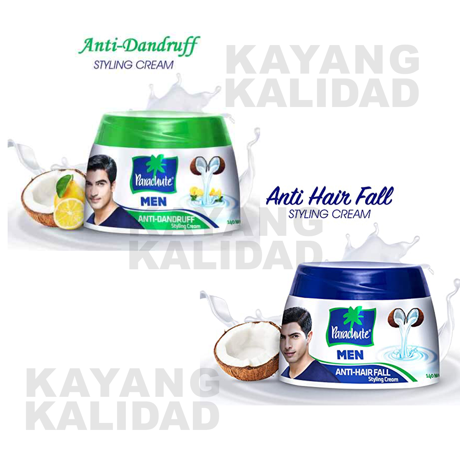 Parachute Anti Dandruff Hairfall Styling Hair Cream for Men 140mL  [Guaranteed Authentic] | Lazada PH