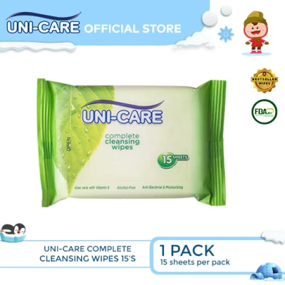 Uni-Care Complete Cleansing Wipes 15's Pack of 1