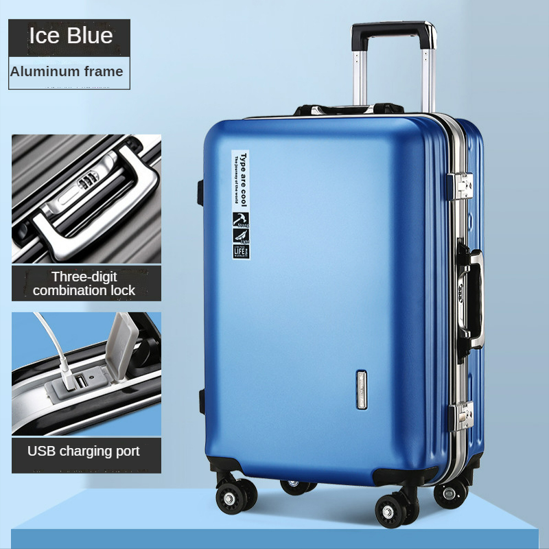 ISLAND ELEPHANT Aluminum Maleta Suitcase Luggage Trolley Travel Bag