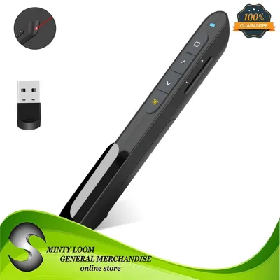 USB Wireless Presenter Pointer PPT Remote Control for Powerpoint Presentation, Hyperlink Volume Control Presenter RF