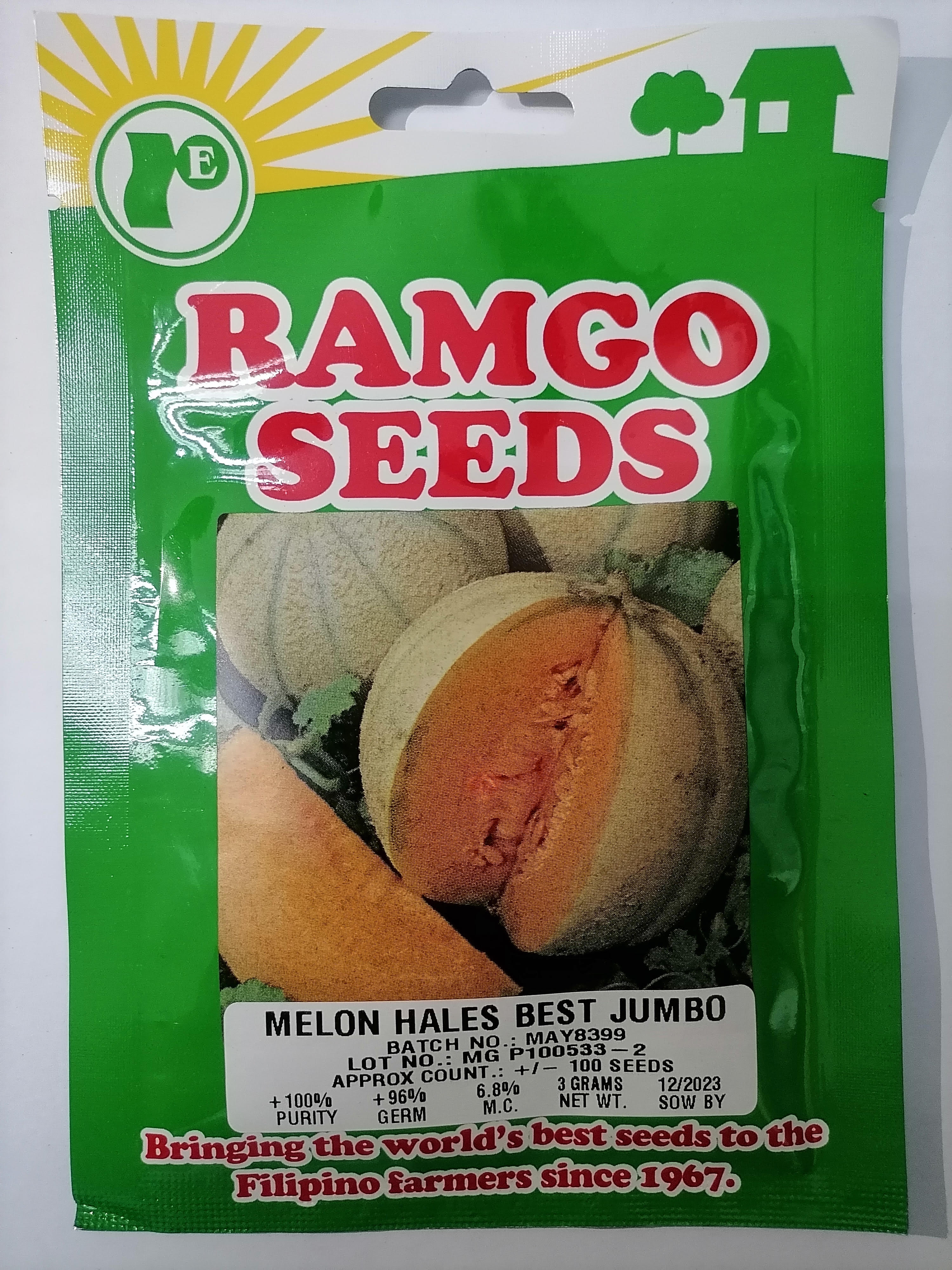 RAMGO MELON HALES BEST JUMBO SEEDS SACHET Lazada PH