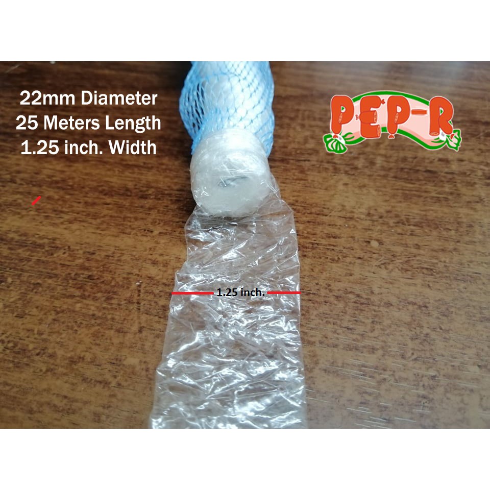 Plastic Casing for Sausage Skinless Longganisa Wrapper 25 meters