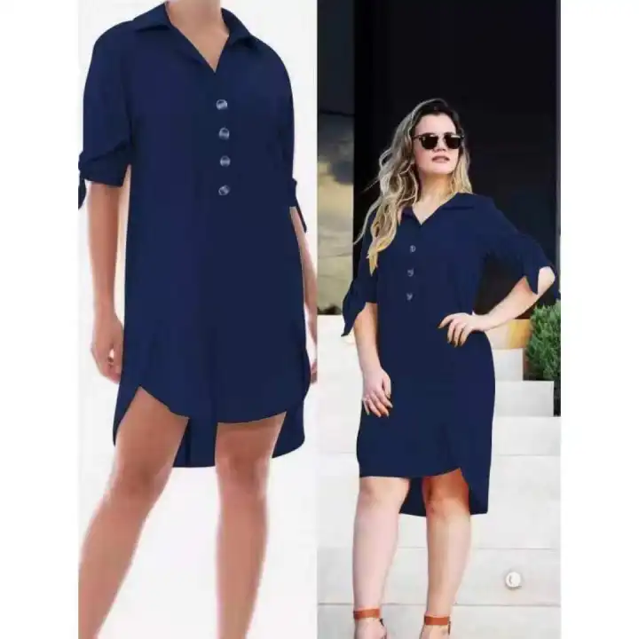 S#8112 Plain Polo Dress: Buy sell 