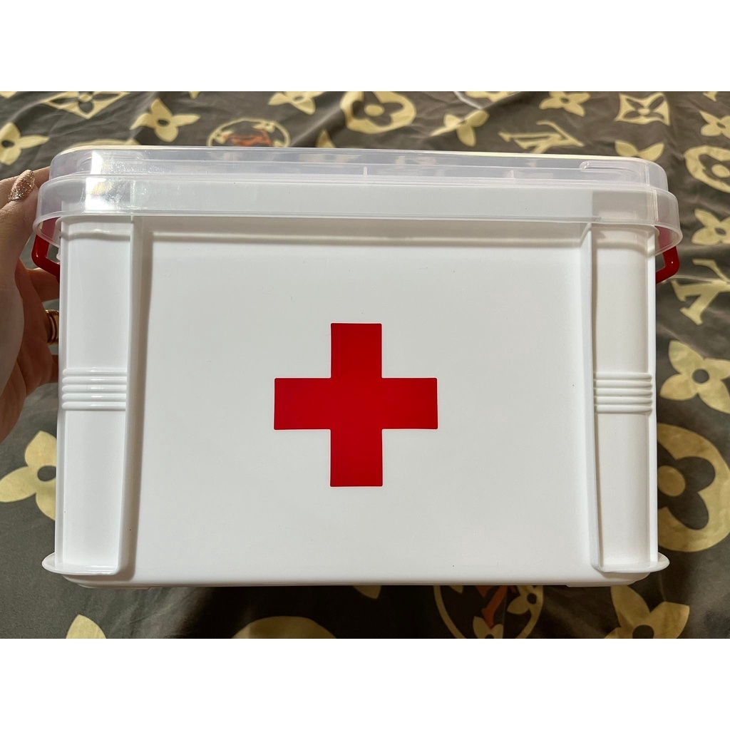 (Large) First aid box first aid kit Medicine Lazada PH